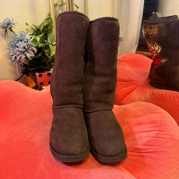 Koolaburra by UGG Vintage Tall Heart & Soul Embroidered Brown Y2K Western Boots - Picture 2 of 8